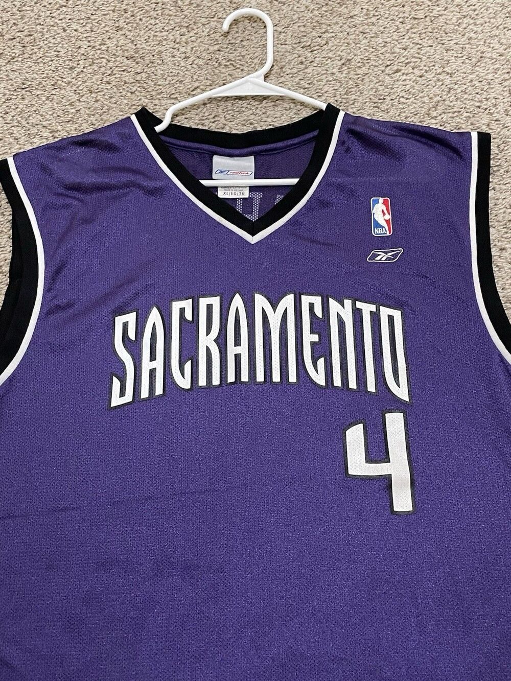 100% Authentic Sacramento Kings Chris Webber Reebok Authentic jersey 48 XL - Picture 3 of 6